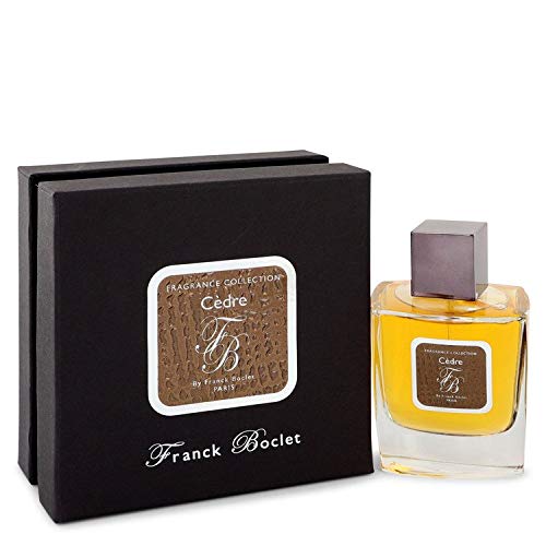 Franck Boclet Cedre Cologne for Men - 3.4 oz Eau De Parfum Spray | Woody Aromatic Fragrance | Long-Lasting Luxury Scent | Perfect for Date Night, Office & Special Occasions