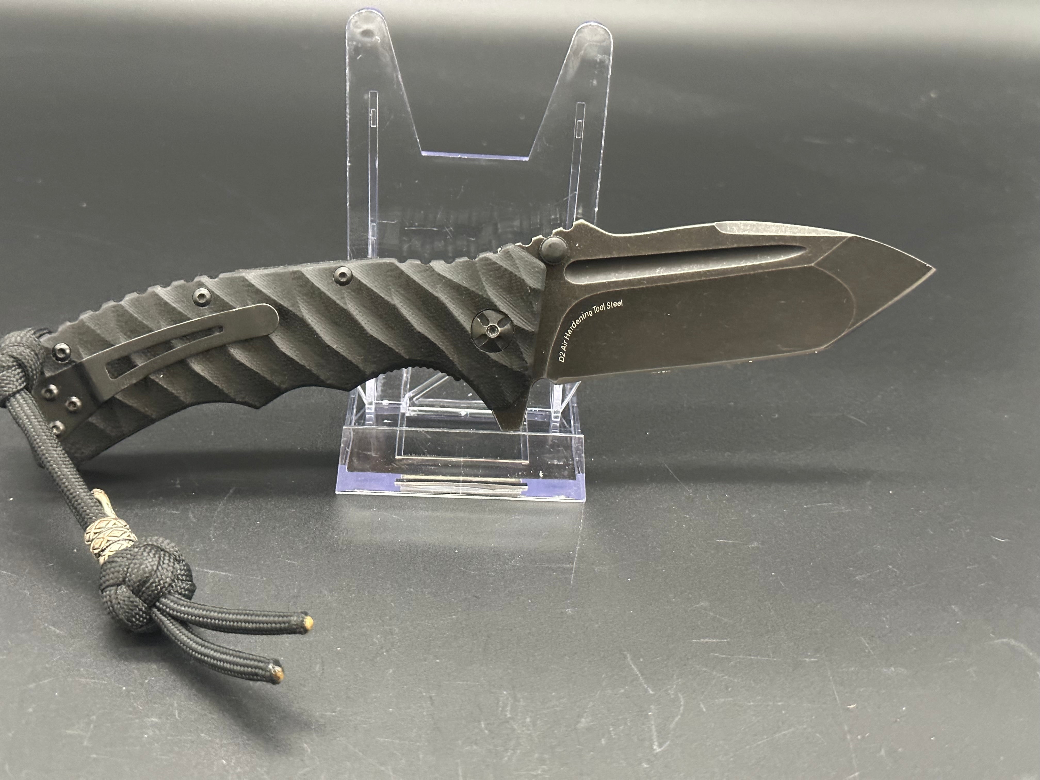 Defcon Blade Works Proelia Tanto - Premium Tactical Knife for Outdoor Survival, Camping & EDC | High Carbon Steel Fixed Blade with Kydex Sheath | Perfect for Hunting, Bushcraft & Self Defense