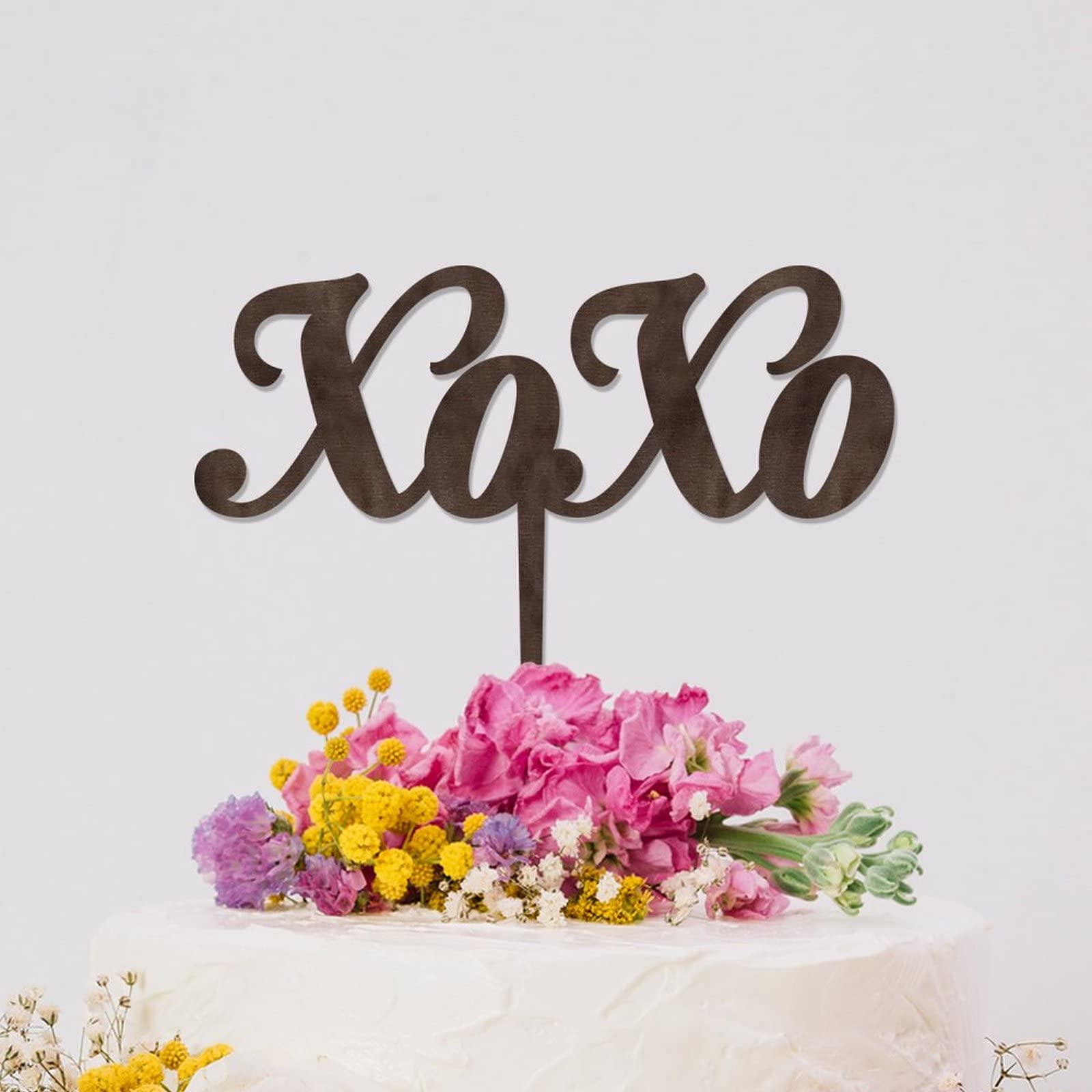 Personalized Mr & Mrs Cake Topper - Wooden Wedding Cake Decor with Funny Love Quotes - Engagement, Bridal Shower & Anniversary Gift - Perfect for Wedding Cakes, Cupcakes & Dessert Tables