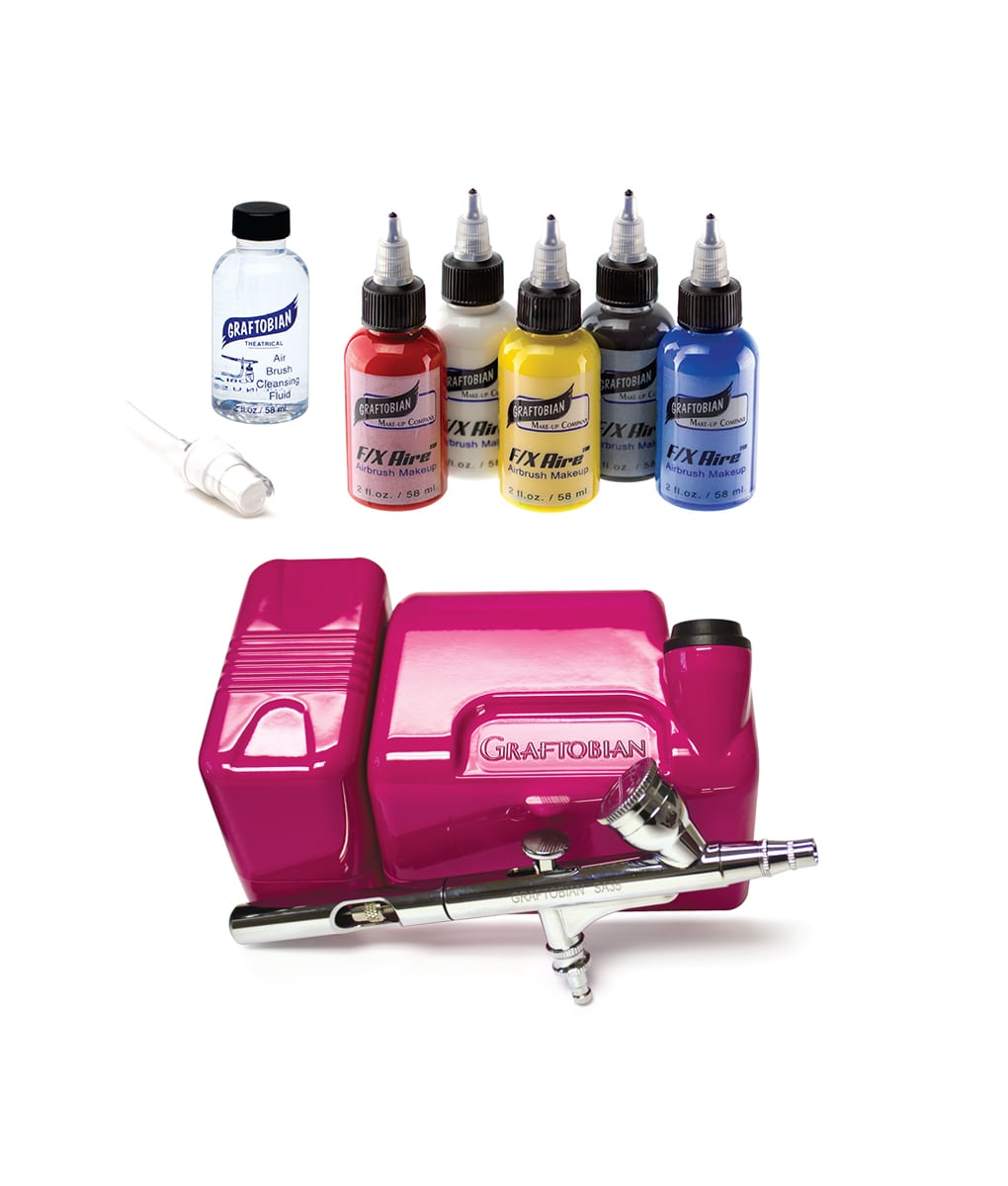 Primary FX Aire Walk Around™ Airbrush System - Professional Portable Airbrush Kit for Makeup, Tattoos & Body Painting | Perfect for Artists, Cosplayers & DIY Projects