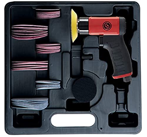 Chicago Pneumatic CP7200S Mini Random Orbital Sander Kit with 5