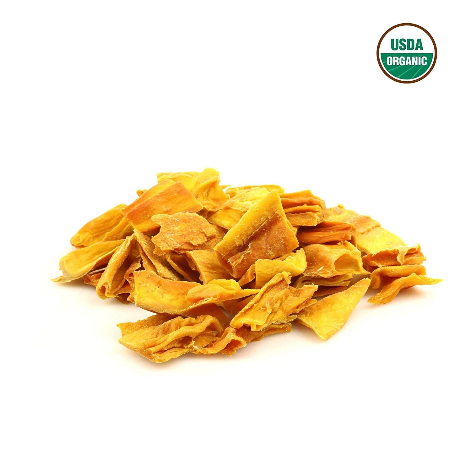 Organic Kosher Vegan Dried Mango Snacks - Gluten Free Healthy Fruit Treat, 3 oz (85g) per Pack, 6-Pack Box - Perfect for On-the-Go, Lunchboxes & Vegan Diets