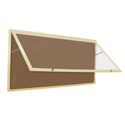 Extra Large 24 x 72 Inch Indoor Enclosed Bulletin Board Display Case with Lighting & XL Single Door Viewing Window - Perfect for Offices, Schools, and Retail Stores