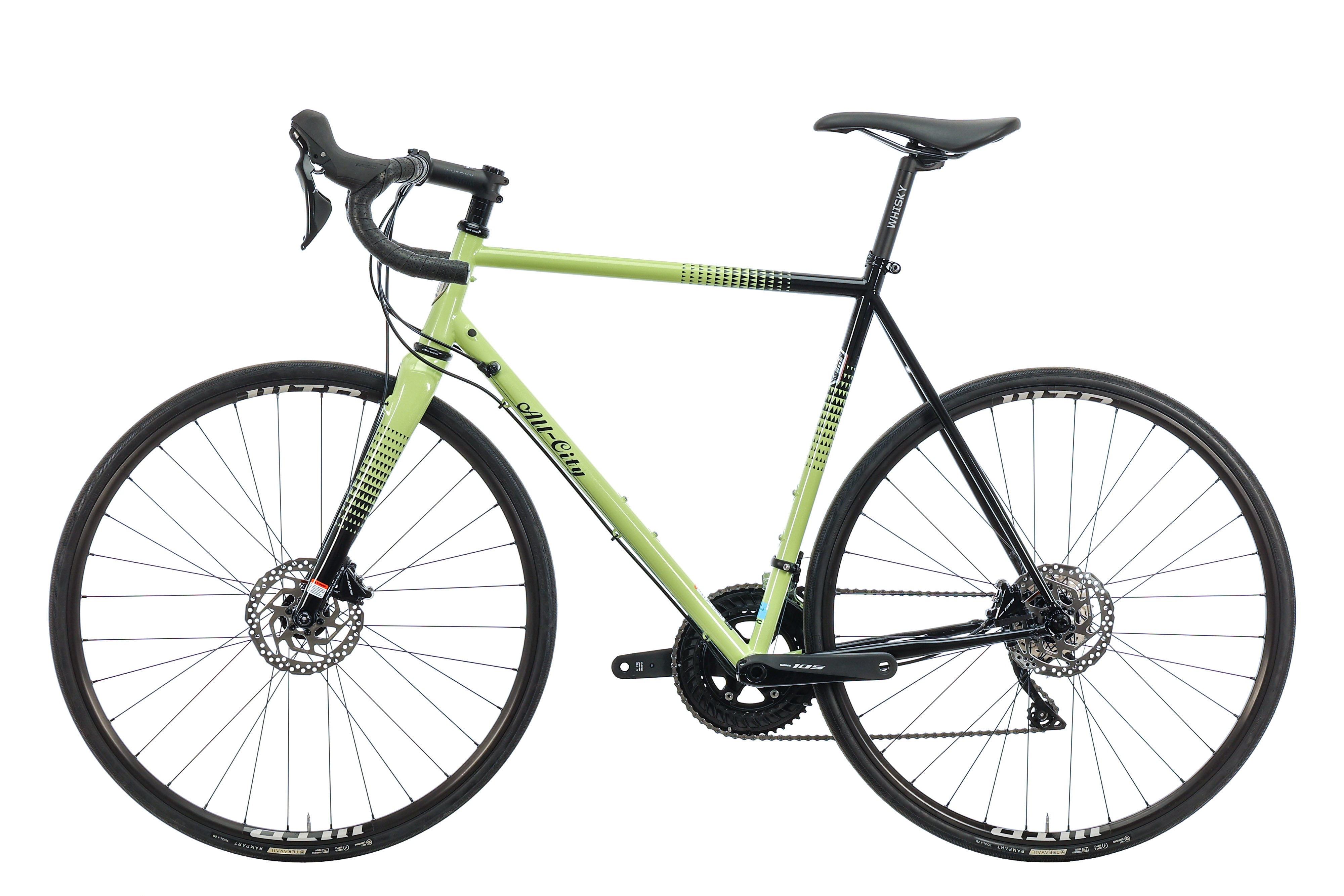 All City Zig Zag 105 Road Bike 2023 - 55cm Lightweight Aluminum Frame with Shimano 105 Groupset - Perfect for Commuting, Fitness Riding & Weekend Adventures