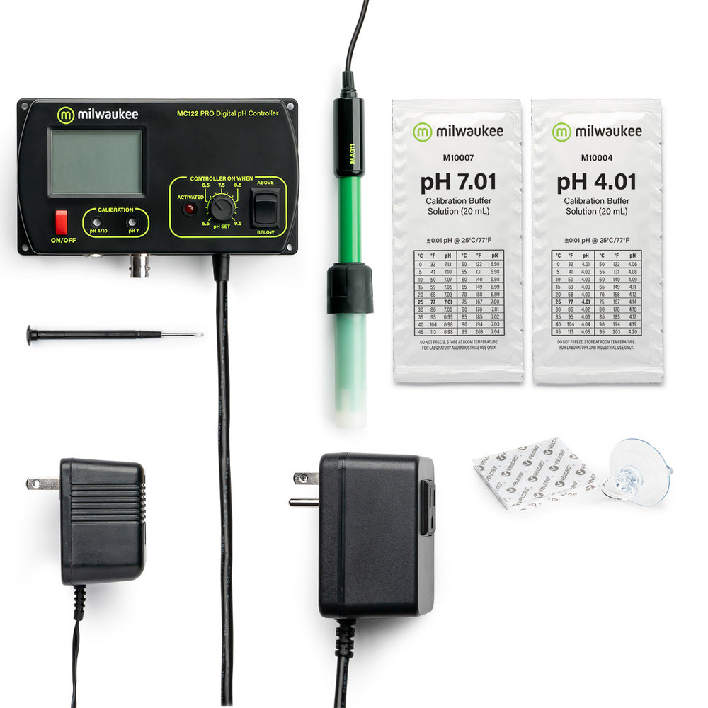 Milwaukee Instruments Digital pH Controller for Aquariums, Hydroponics & Brewing - Accurate Water Quality Testing for Home & Lab Use