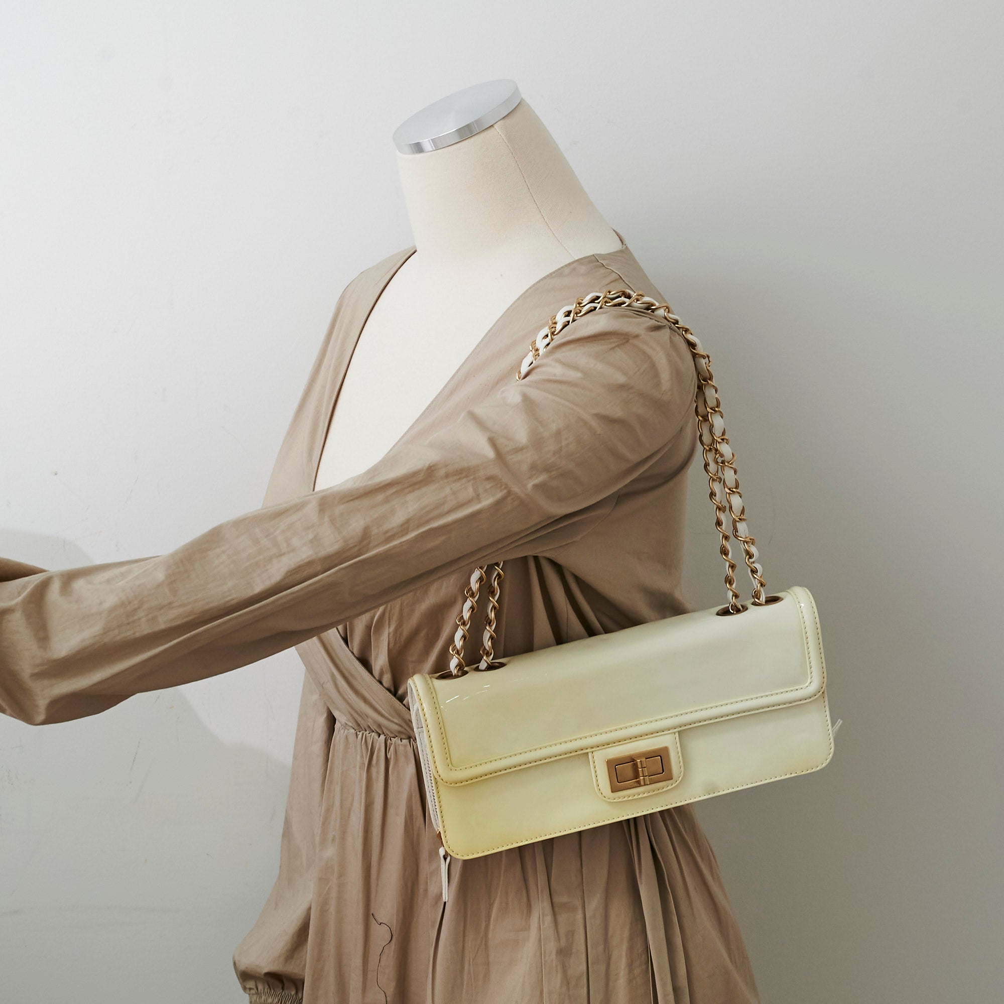 Chanel Black Rectangle Patent Leather Shoulder Bag for Women - Luxury Designer Handbag for Work, Evening & Special Occasions