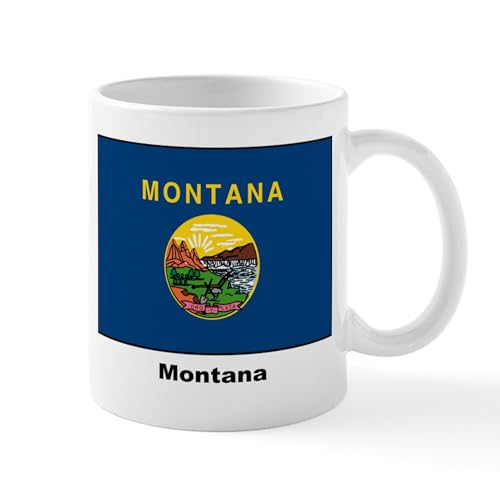 White - Montana State Flag Mug