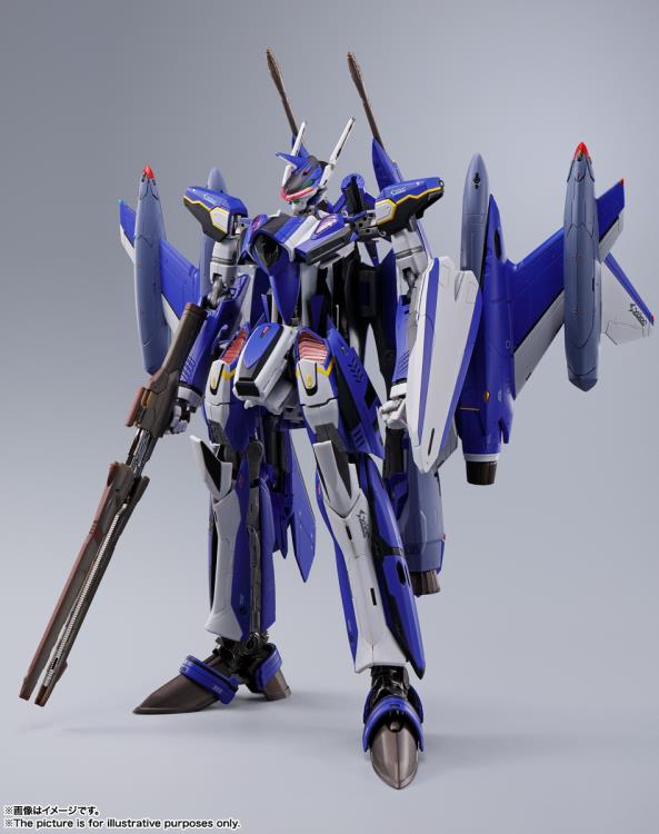 Bandai DX Chogokin Macross Delta YF-29 Durandal Valkyrie Maximilian Jenius Ver. Action Figure Toy - Collectible Robot Model for Anime Fans & Display