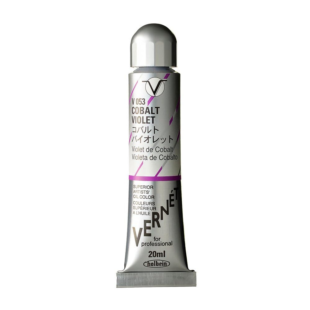 Holbein Vernet Artists Oil Cobalt Violet 20ml Tube - Professional Oil Paint for Fine Art, Portrait & Landscape Painting
