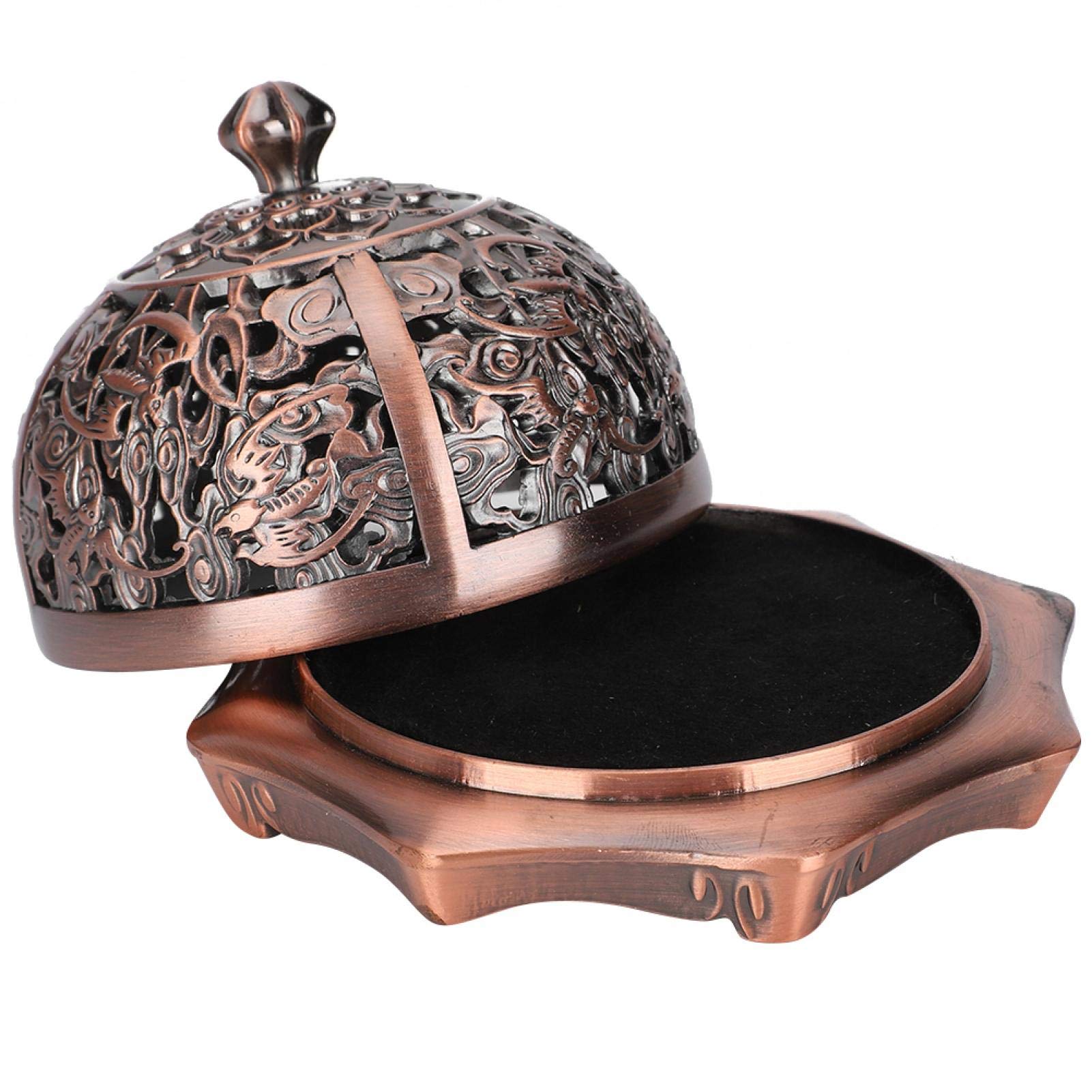 Exquisite Hand-Carved Coil Incense Burner - Durable Ceramic Home Decor & Photography Prop - Perfect Gift for Office, Meditation & Spiritual Spaces - Ideal for Aromatherapy, Yoga Studios & Zen Decor