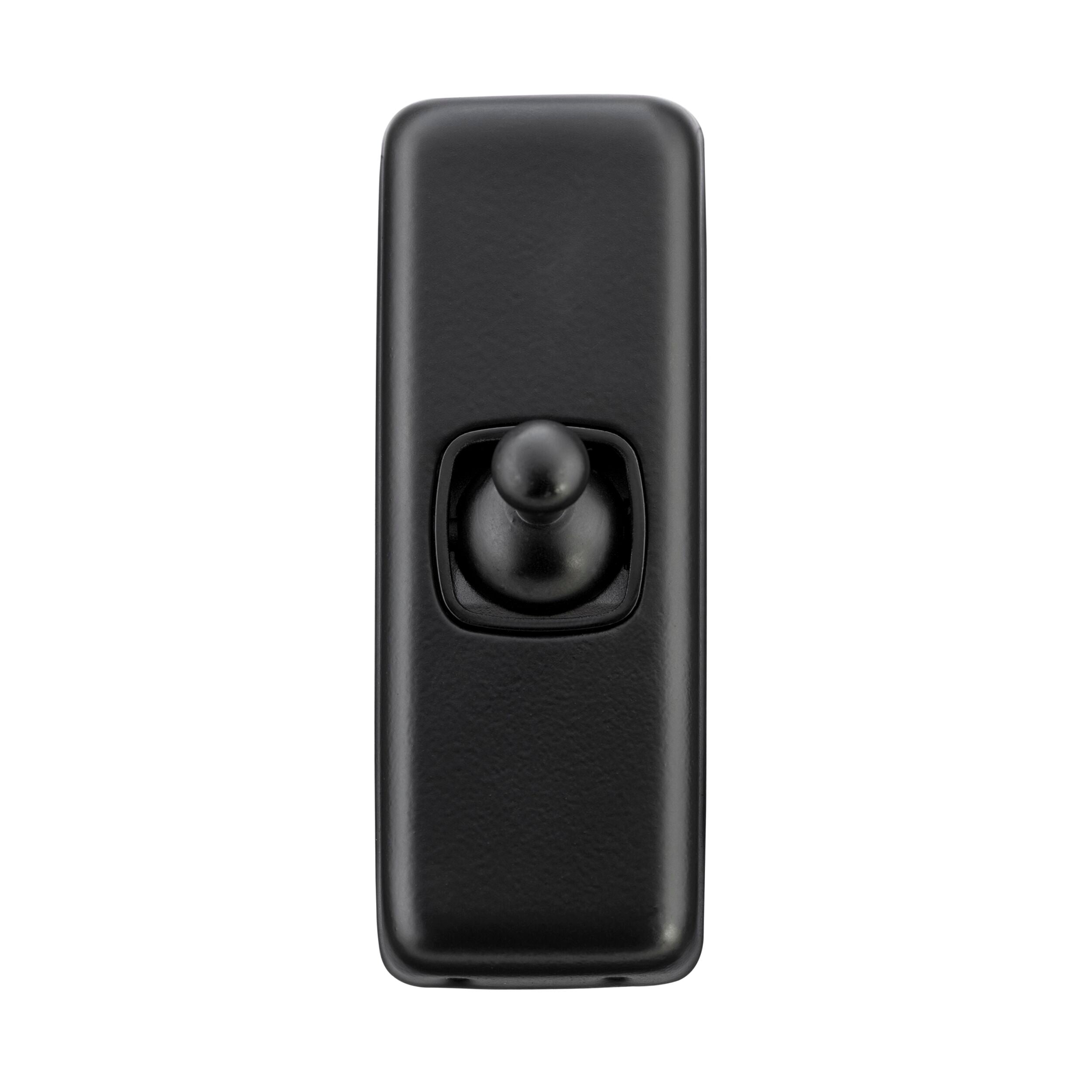 5350 Toggle Switch Flat Plate 1 Gang Matte Black 30mm x 82mm - Perfect for Home, Office, and Industrial Electrical Installations
