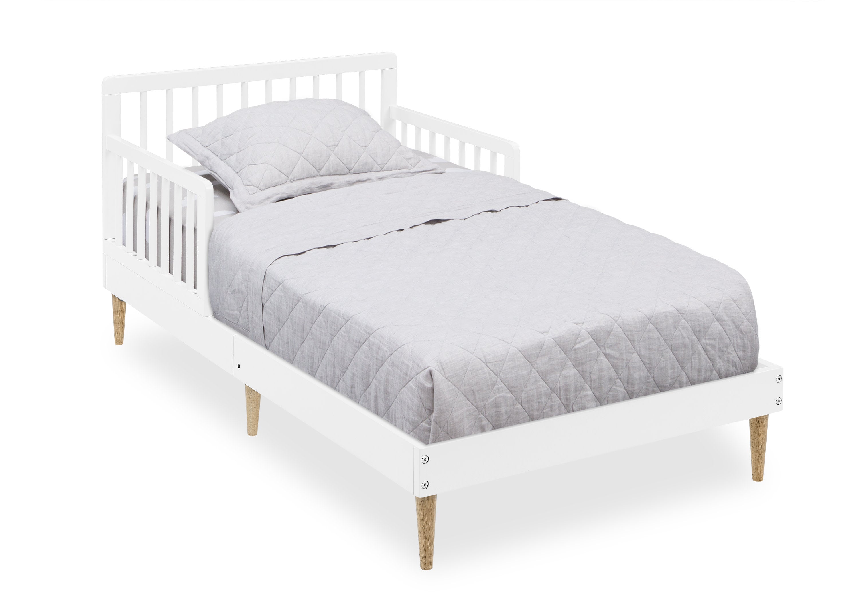Jordan Toddler Bed for Kids - Comfortable & Safe Baby Crib for Boys Girls - Perfect for Nursery, Daycare & Bedroom Decor