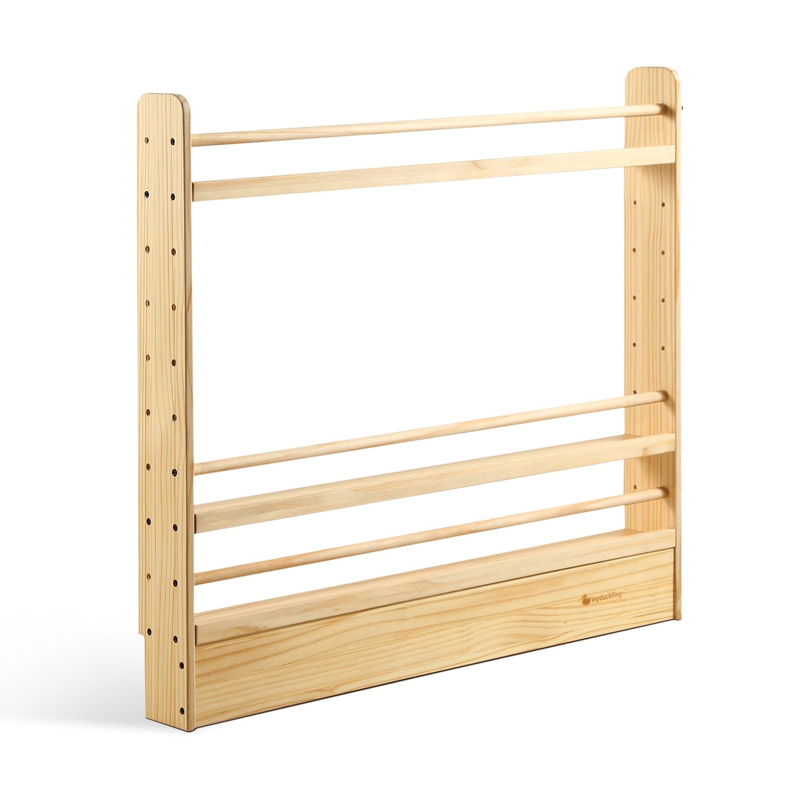 NALA 3-Tier Adjustable Solid Wood Bookshelf - Sturdy & Space-Saving Storage for Books, Decor & Office Supplies | Perfect for Home, Office & Dorm Room Organization