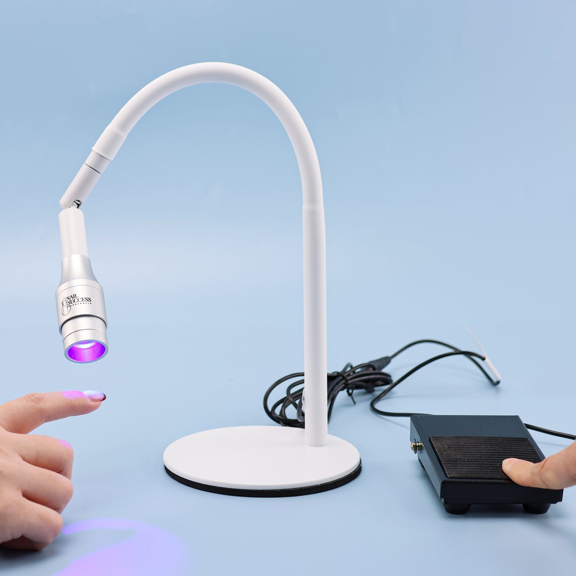 Professional Foot Pedal Gel X LED Nail Lamp for Fast Curing - 48W UV/LED Hybrid Light for Salon & Home Manicure - Perfect for Gel Polish, Acrylics & Nail Extensions