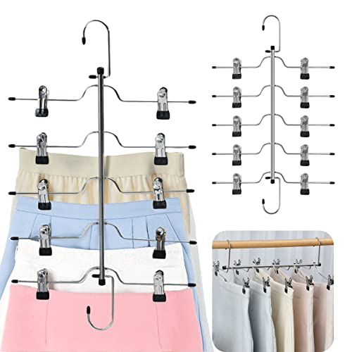2 Packs Metal Skirts Hangers