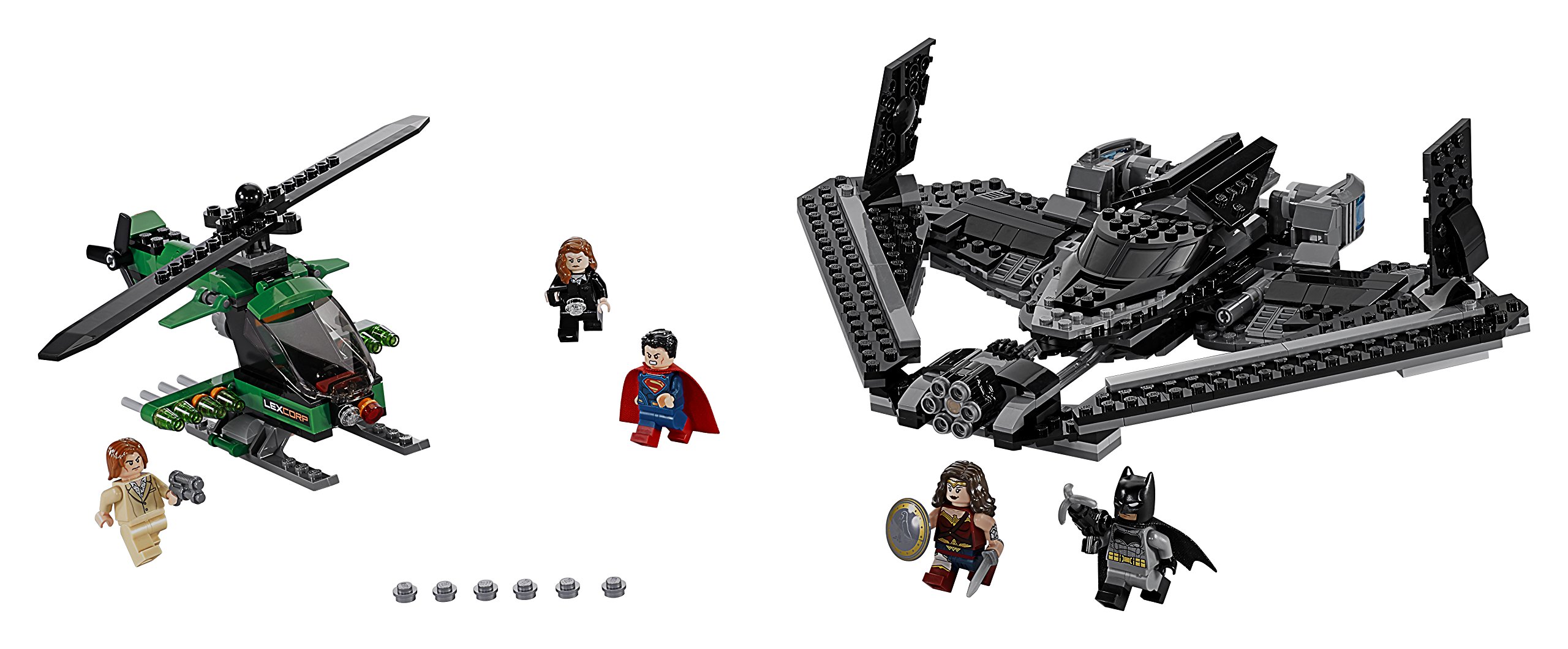 LEGO Super Heroes Heroes of Justice: Sky High Battle Building Kit (517 Pieces) - Creative Play Set for Kids, Superhero Action Figure Collection & Gift for Boys & Girls Ages 6-12
