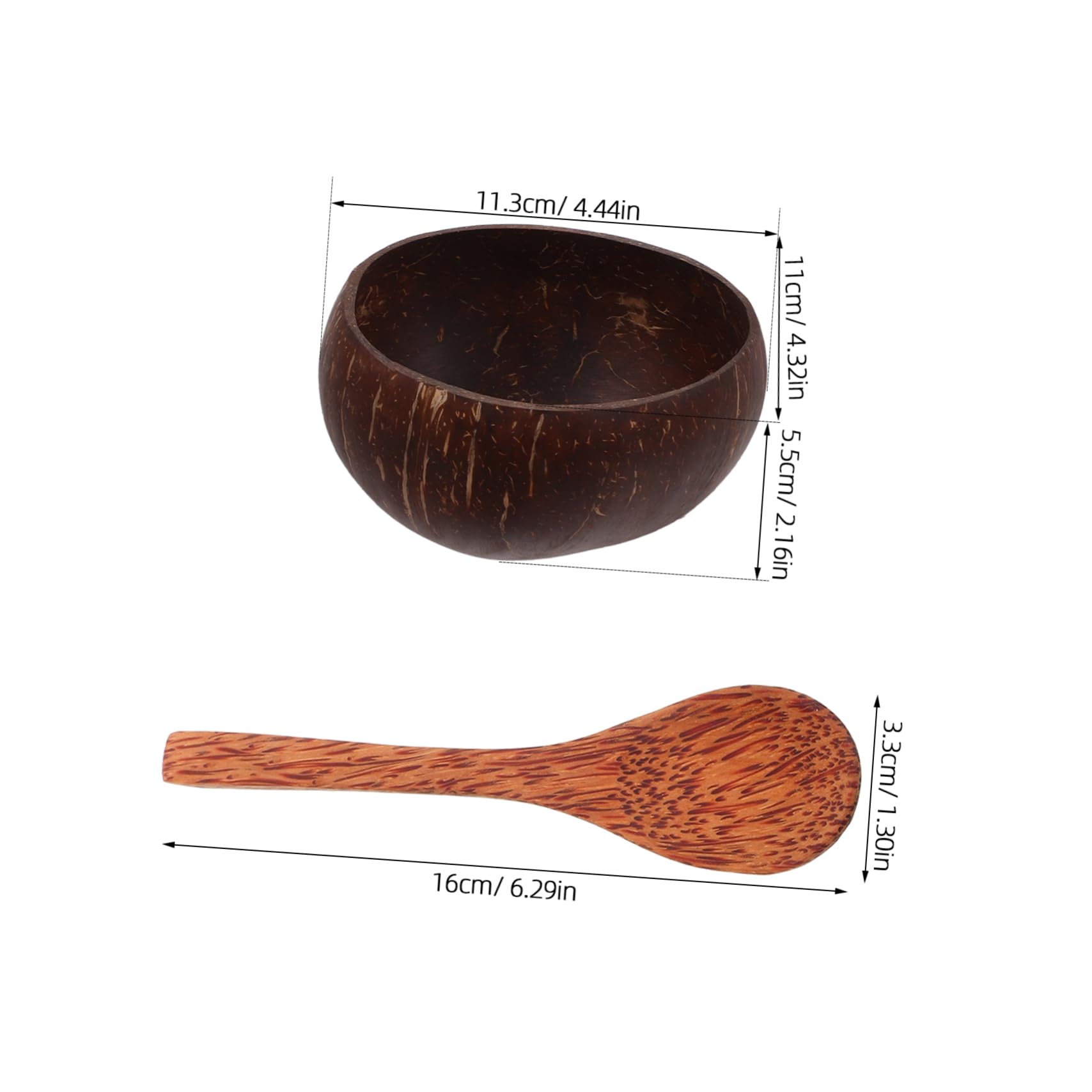Organic Coconut Shell Mask Mixing Bowl & Spatula Set - Natural Beauty Tools for DIY Face Masks, Travel-Friendly Skincare Essentials (Perfect for Spa, Facial Treatments & On-the-Go Beauty Routine)