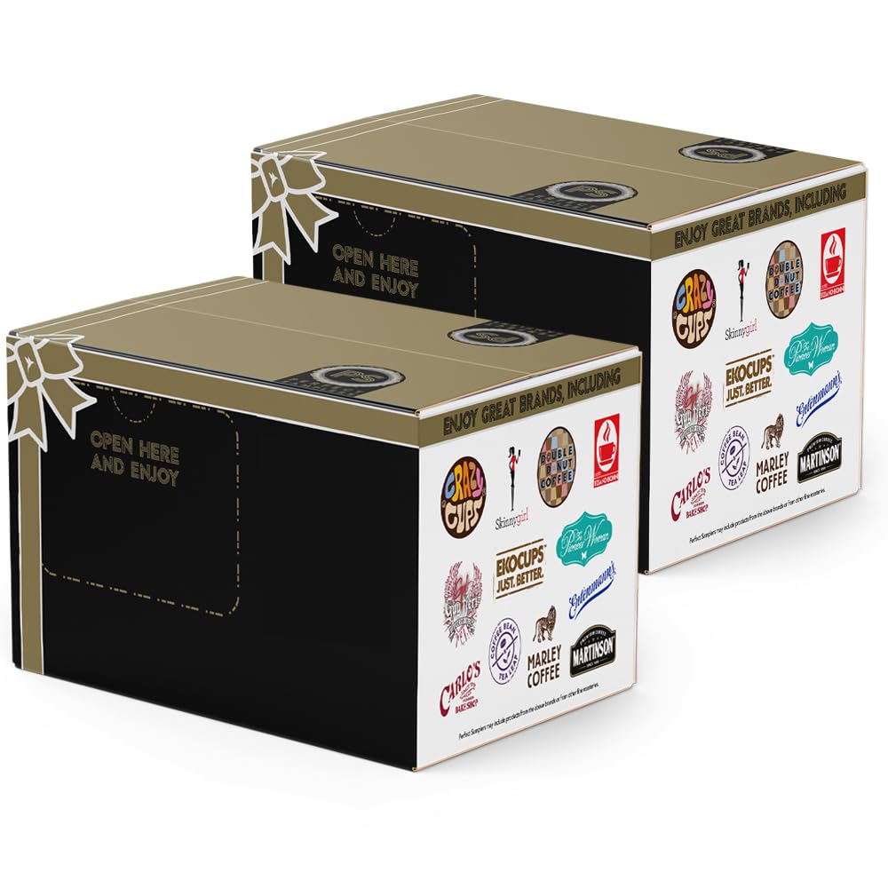 Crazy Cups Decaf Flavored Coffee Variety Pack - 80 Count | Keurig K-Cup Compatible Pods | Rich Decaffeinated Coffee Blends for Morning Brew & Office Use