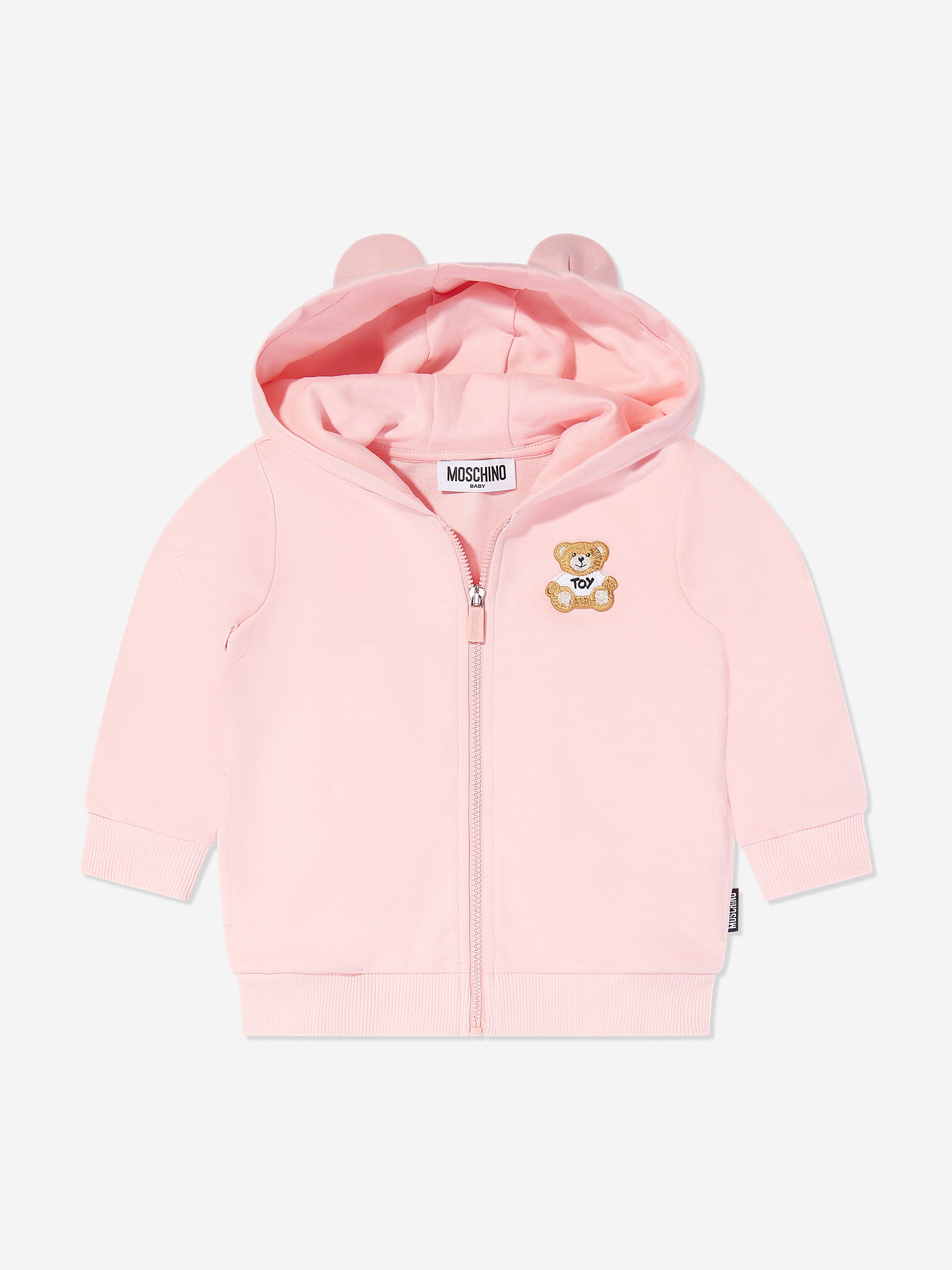 Adorable Pink Teddy Bear Tracksuit for Baby Girls - Soft & Cozy Outfit for Playtime, Photos & Special Occasions