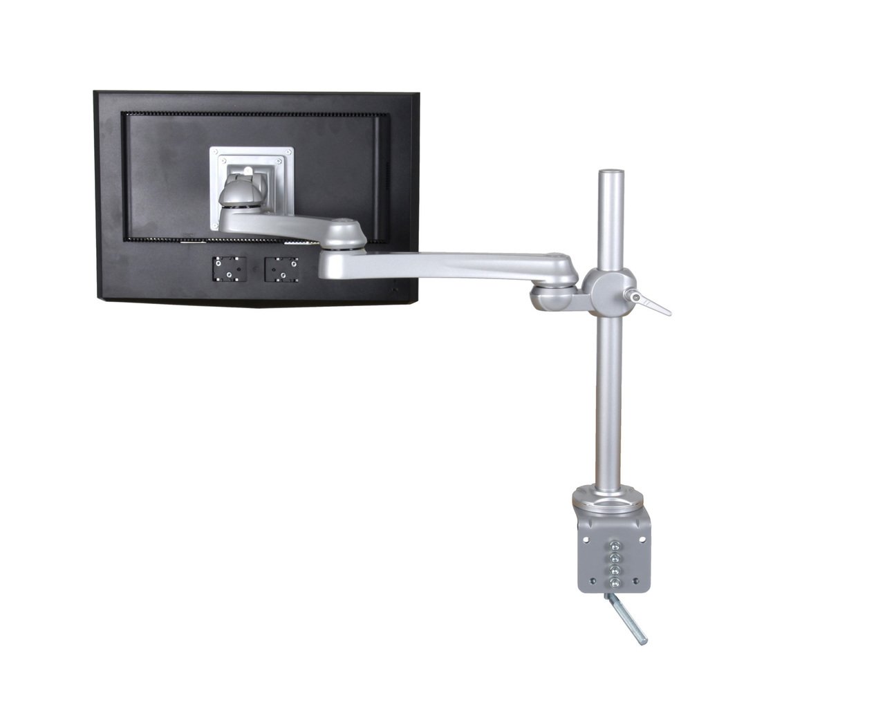 Ergonomic Dual Monitor Arm Mount - Adjustable VESA 75/100 Bracket for Flat Panel Screens - Perfect for Home Office, Gaming & Workspace Setup