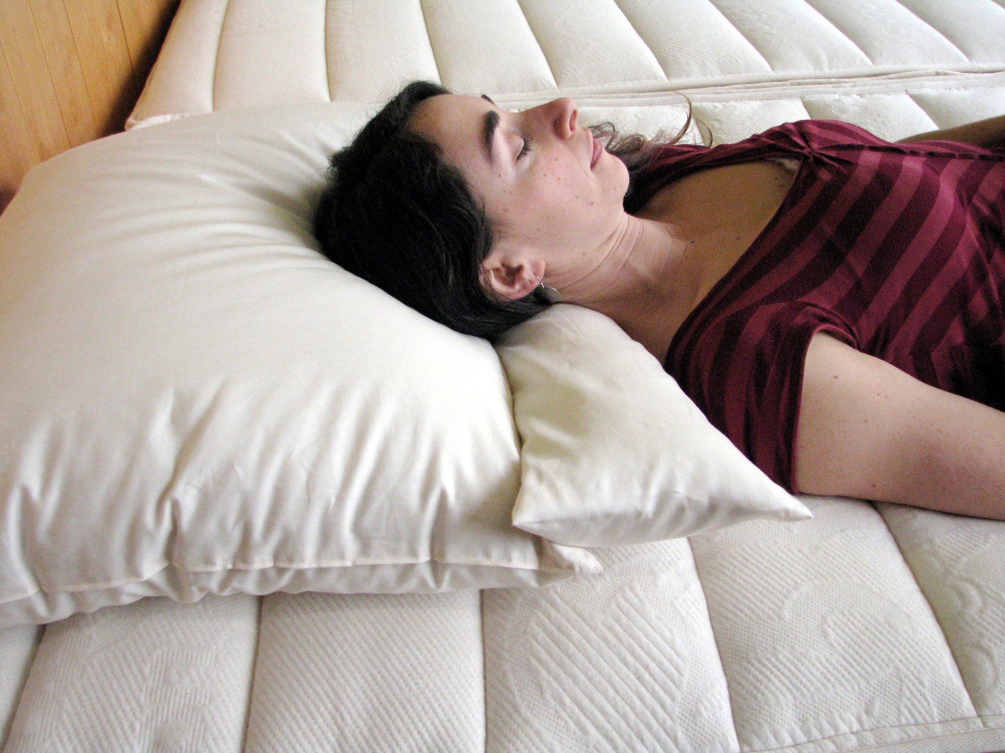 Certified Organic Neck Roll Pillow - 100% Natural Cotton Support for Neck Pain Relief - Perfect for Travel, Office & Home Use