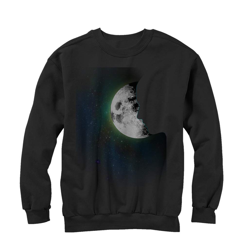 Lost Gods Man in The Moon Sweatshirt for Men - Vintage Graphic Pullover Hoodie | Casual Streetwear & Festival Outfit