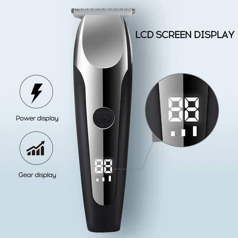 Professional Cordless Hair Clippers for Men - Rechargeable USB Hair Trimmer Kit with Beard & Mustache Trimmer, Waterproof Precision Grooming Tools for Home & Barber Use