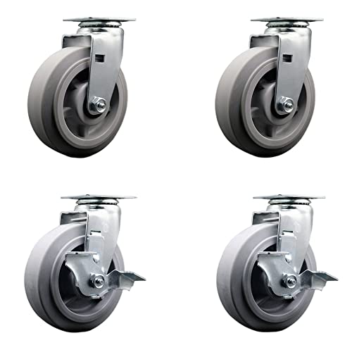 4 Swivel w/2 Top Lock Brakes