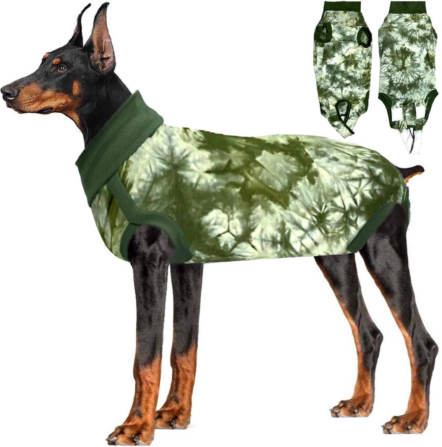 Lianzimau Dog Recovery Suit - Post-Surgery Anti-Licking Spay Suit for Female & Male Dogs | E-Collar Cone Alternative | Surgical Onesie for Abdominal Wounds | Perfect for Post-Op Care, Neutering & Wound Healing