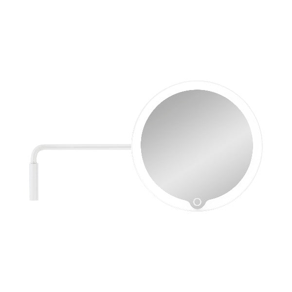 MODO LED Wall Mounted Vanity Mirror - Adjustable Brightness, Dimmable Touch Control, 10X Magnification - Perfect for Bathroom, Makeup, Shaving & Salon Use
