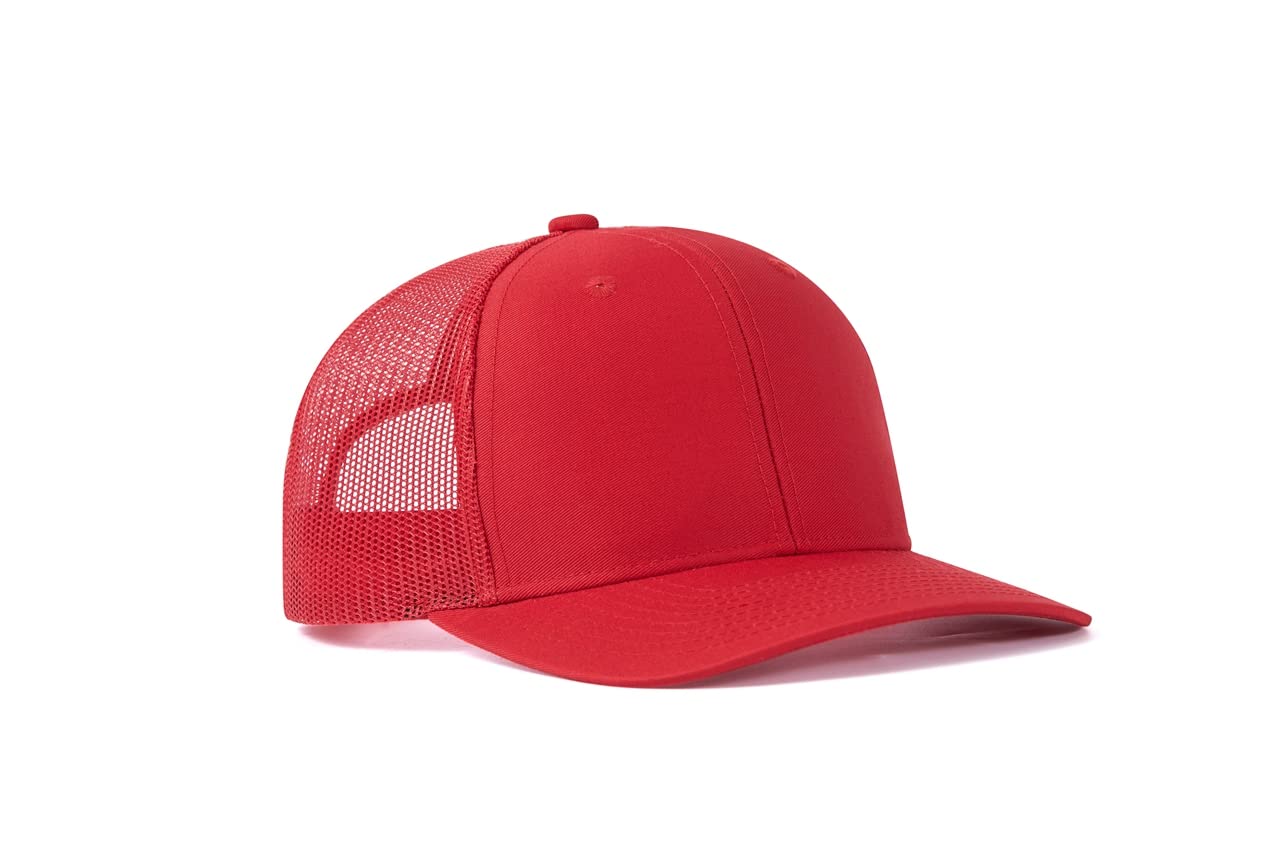 JBZ Wholesale Blank Trucker Mesh Snapback Hats - Adjustable Baseball Caps with Curved Bill for Sports, Golf & Casual Wear - Bulk Pack for Men & Women (Great for Outdoor Activities, Dad Hats, Team Events & Promotions)