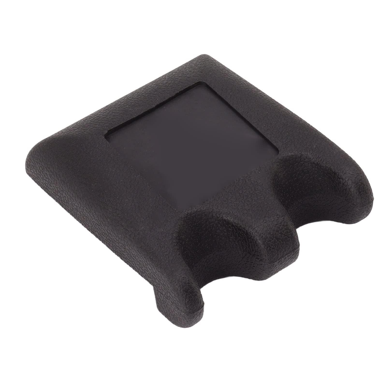 Heavy Duty Black Plastic Pool Cue Holder with Non-Slip Base - 2 Hole Portable Pool Stick Rest for Tables, Chairs & Horizontal Surfaces | Perfect for Home Game Rooms, Bars & Pool Halls