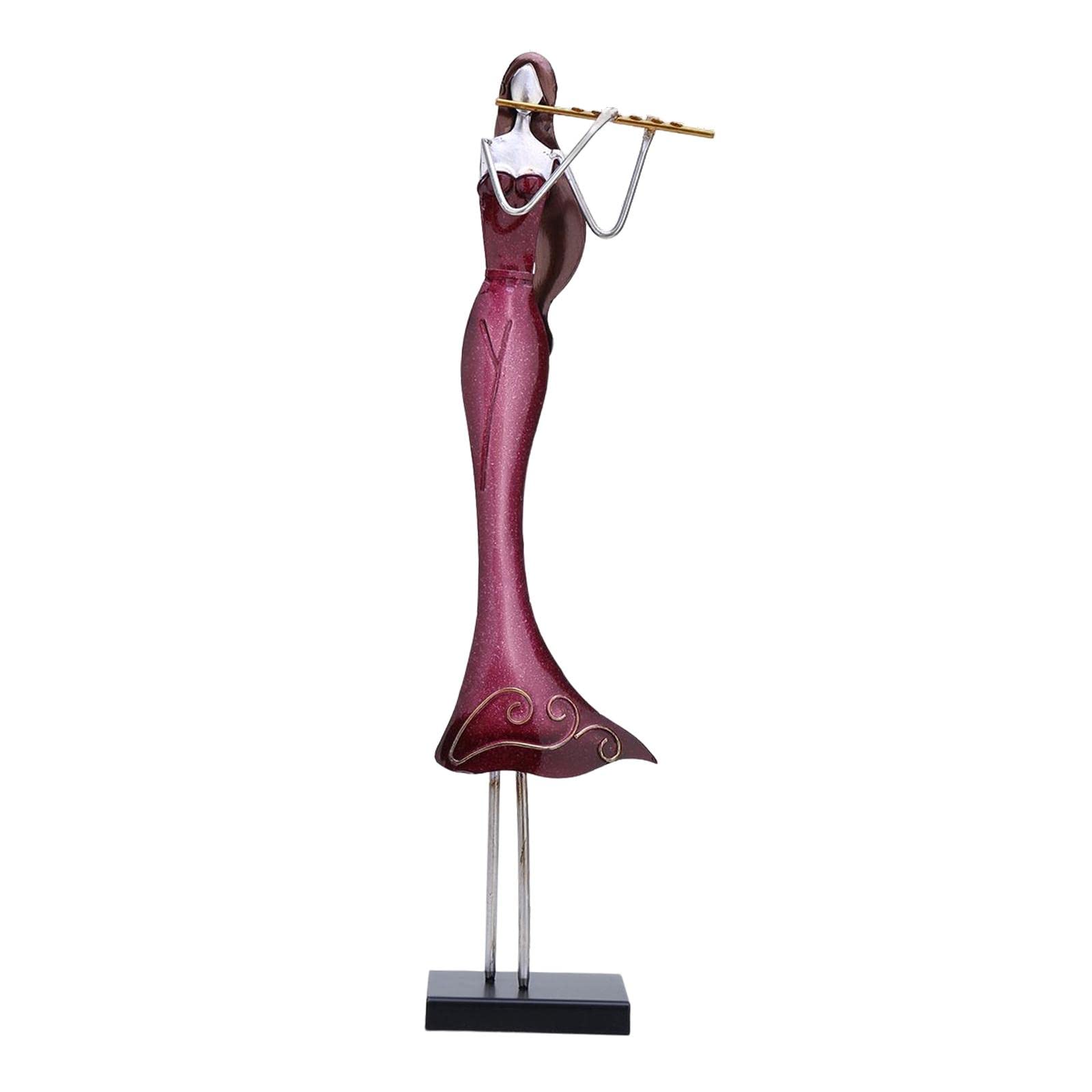 SM SunniMix Play Figurine - Hand-Painted Purple Sculpture for Home & Bedroom Decor | Perfect Gift for Collectors & Interior Design Enthusiasts | Ideal for Bookshelves, Coffee Tables & Office Desks