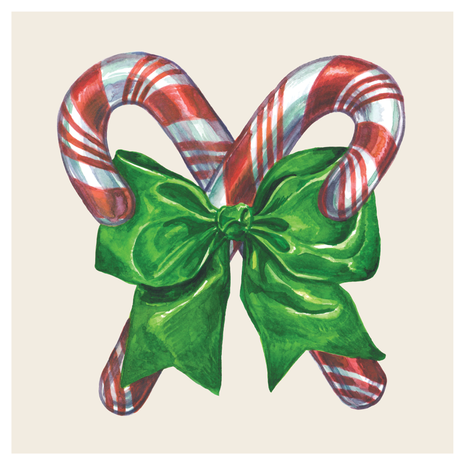 Festive Candy Cane Cocktail Napkins - 50 Pack Holiday Christmas Party Decorations - Perfect for Cocktail Parties, Christmas Celebrations and Winter Gatherings
