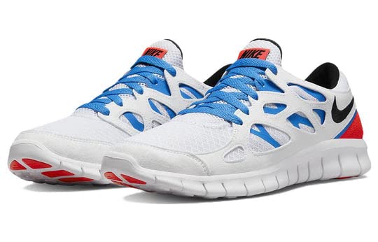 Nike Free Run 2 Men's Running Shoes - White/Photo Blue - Size 9 | Lightweight & Breathable for Jogging, Gym Workouts & Daily Wear