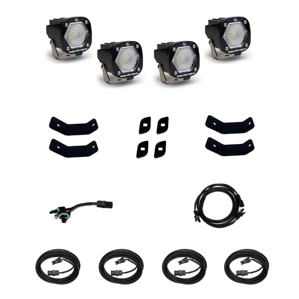 2024 Mercedes Sprinter Van Baja Designs S1 Roof Rack Rail Kit - Heavy Duty Off-Road Lighting Mounting System for Adventure & Overlanding