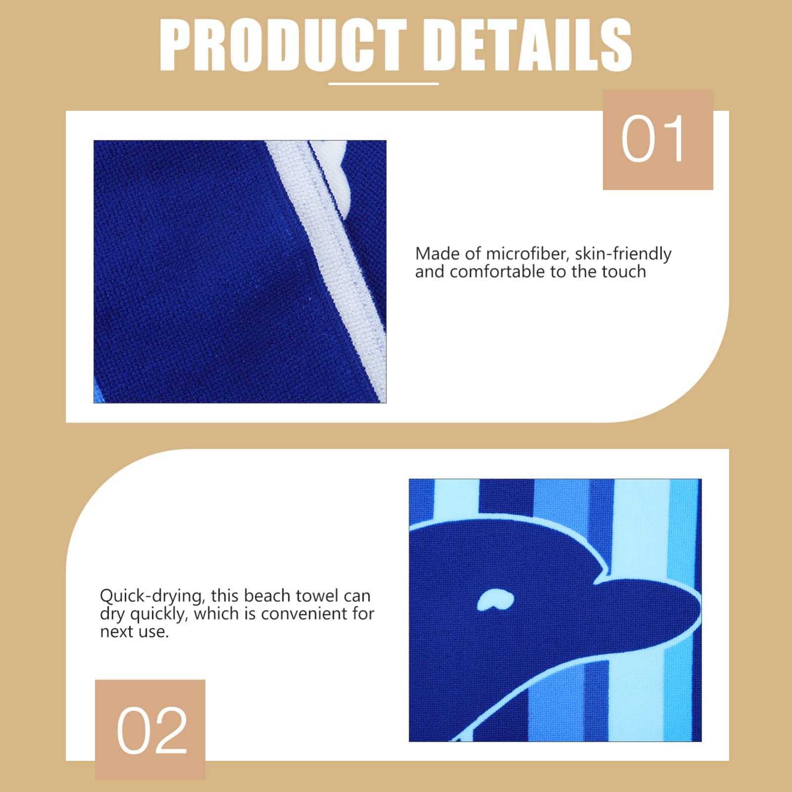 Premium Microfiber Beach Towel - Oversized 40