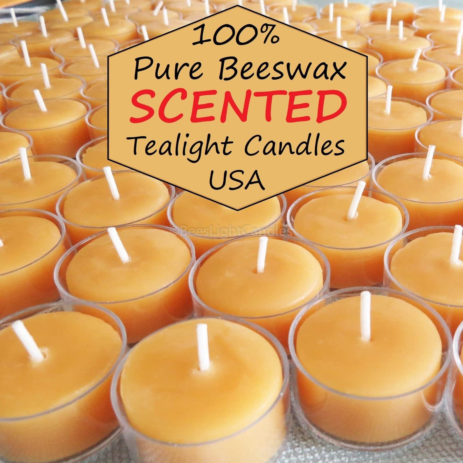 All Natural Raspberry Lilac Scented Beeswax Tealight Candles - 75 Pack | Floral Aroma, Fresh Flower Scent | Perfect for Weddings, Romantic Gifts & Home Decor | Eco-Friendly, Clean Burning Candles for Relaxation & Aromatherapy