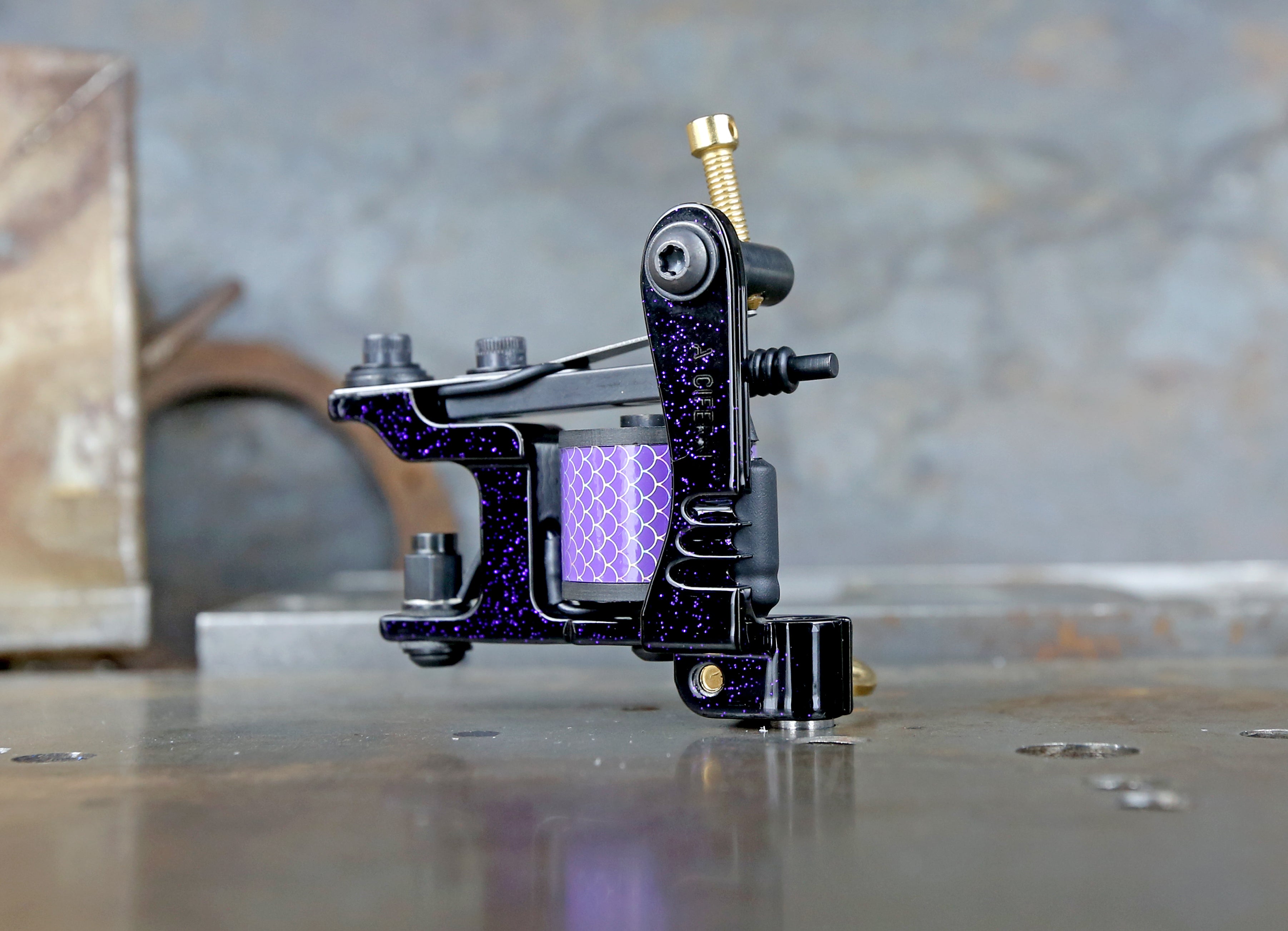 Adam Ciferri V3 Ghost Dog Shader - Black Purple Flake Limited Edition Fishing Lure for Bass, Trout, and Saltwater Fishing | Perfect for Freshwater and Offshore Angling