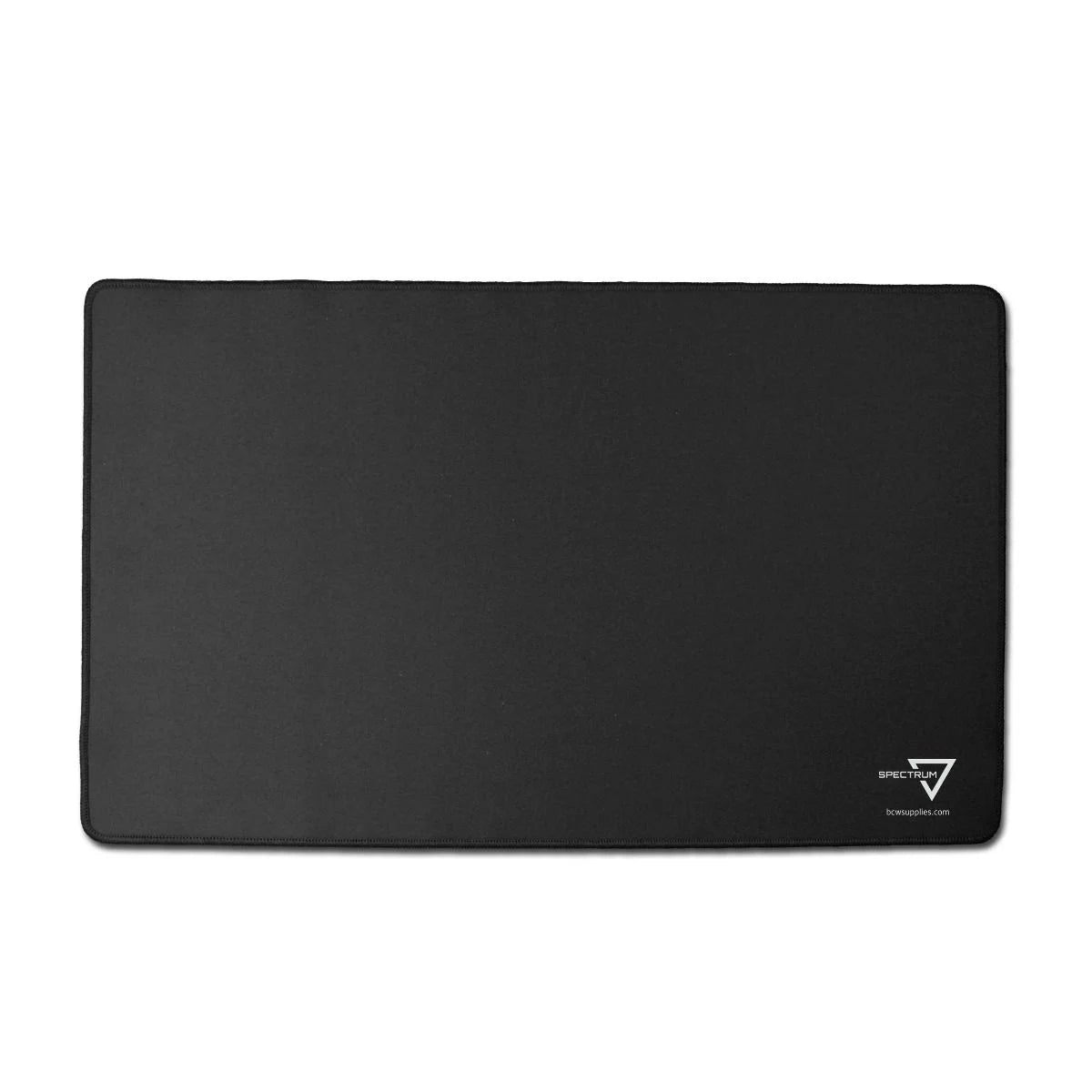 BCW Supplies Spectrum Stitched Playmat - Premium Black Gaming Mat for Trading Card Games (TCG), MTG, Yu-Gi-Oh! & Collectibles - Non-Slip Surface for Tournaments, Home Play & Card Protection