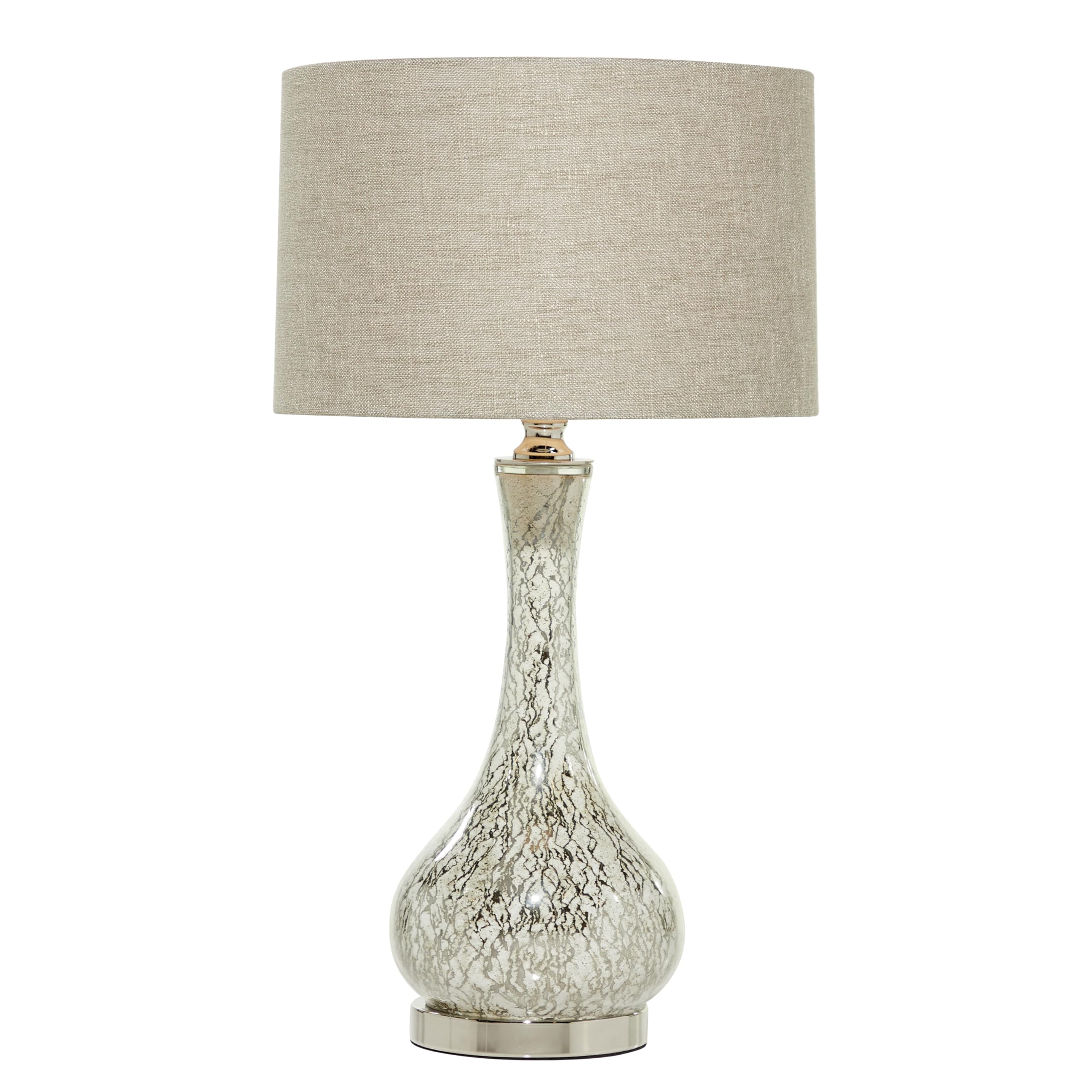 Deco 79 Silver Faux Mercury Glass Table Lamp - 14
