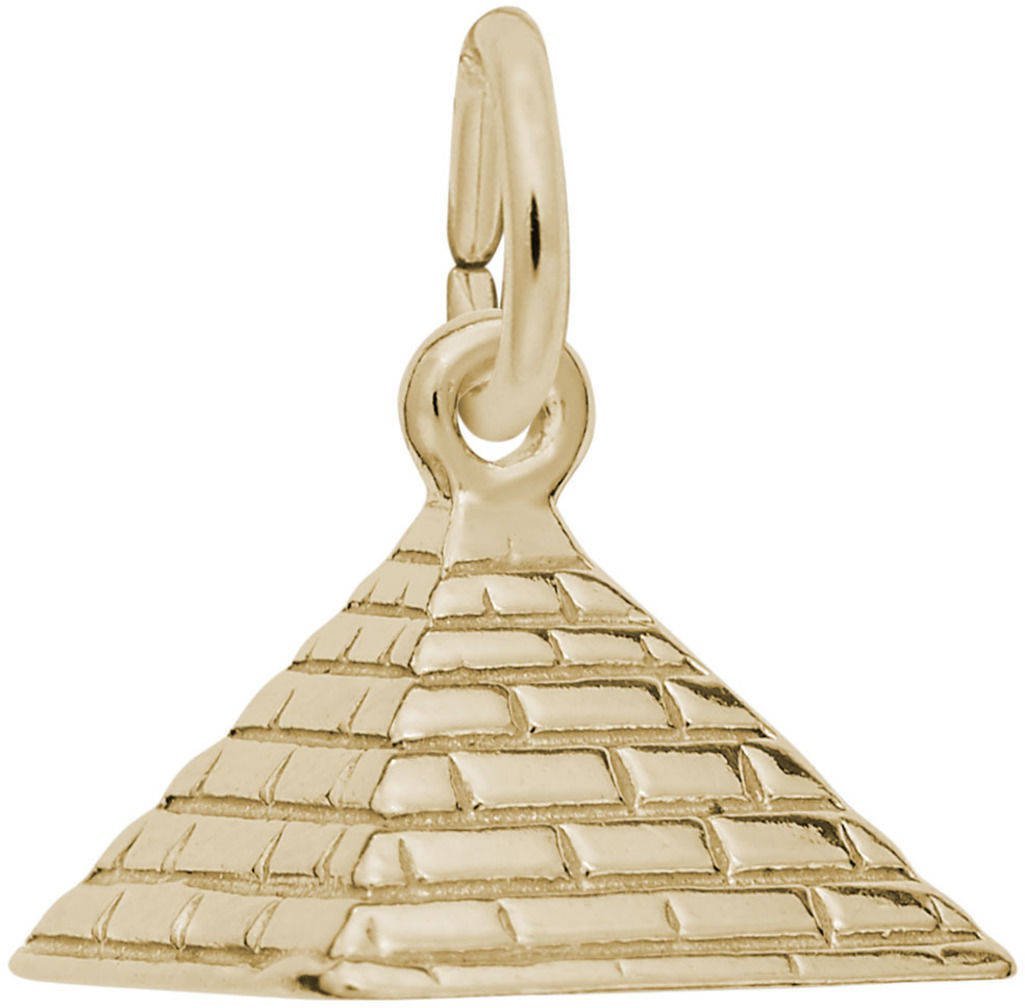 Rembrandt Pyramid Charm Necklace - Elegant Gold Plated Pendant for Women | Perfect for Layering, Gift Giving & Everyday Wear