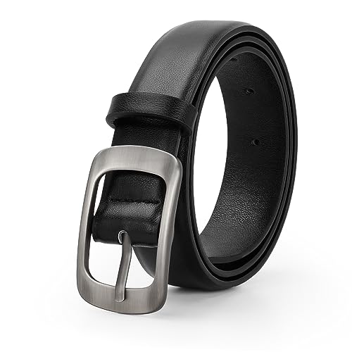 Black With Silver Buckle
