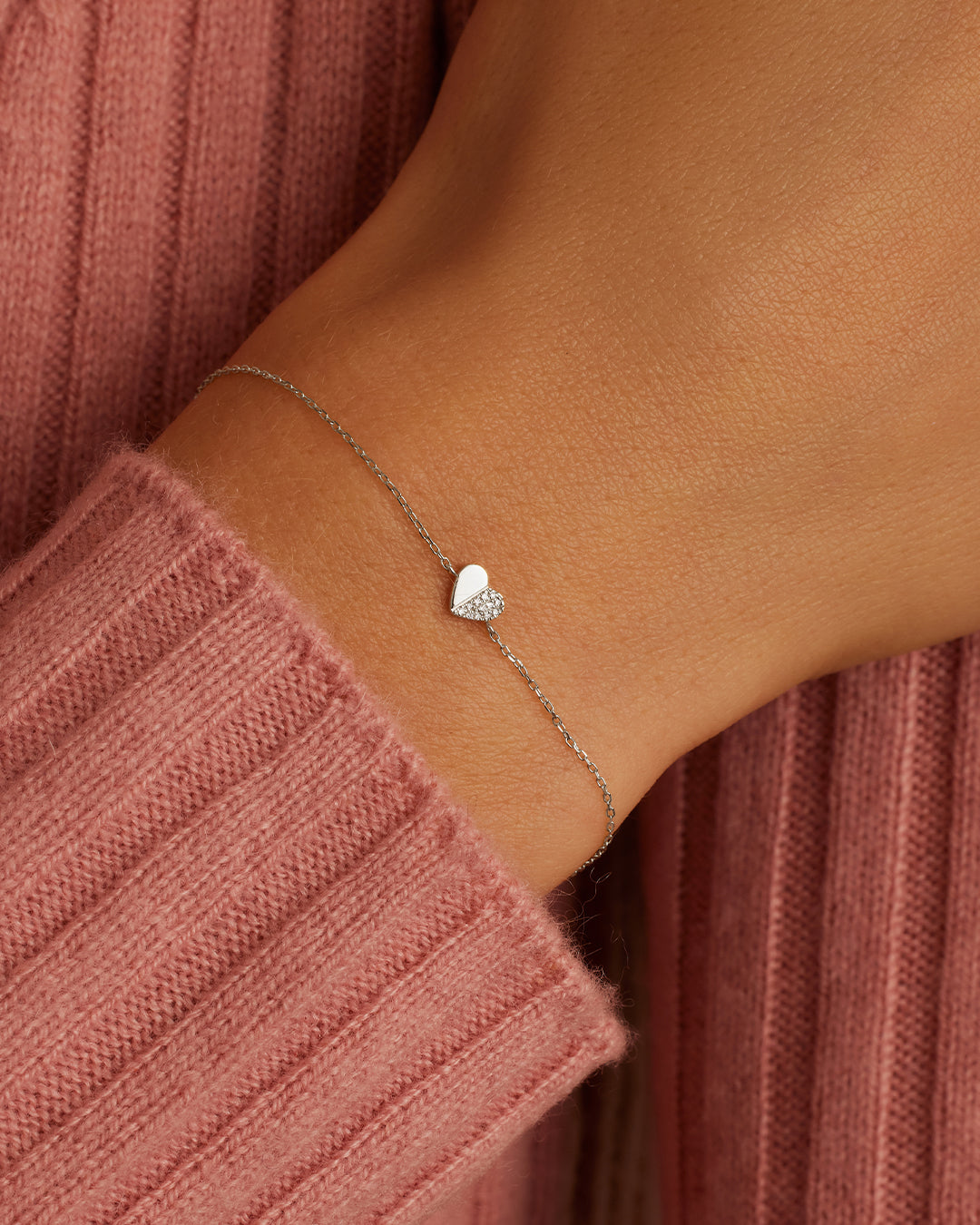 Diamond Bond Bracelet for Women - Elegant Sterling Silver Friendship Jewelry Gift for Her - Perfect for Anniversaries, Birthdays & Special Occasions