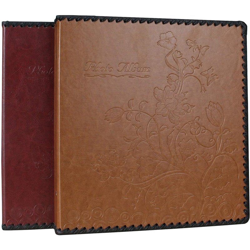 Premium Leather Photo Album Book - Holds 3x5, 4x6, 5x7, 6x8 & 8x10 Pictures - Perfect for Wedding, Family & Travel Memories Preservation