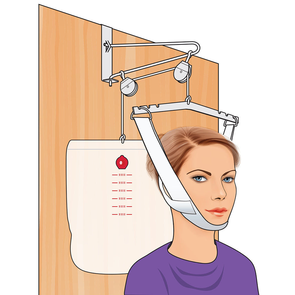 Overdoor Traction Set for Back Pain Relief - Home Physical Therapy Equipment - Doorway Exercise Stretching Device for Spinal Decompression, Herniated Disc & Sciatica Pain - Perfect for Home Gym, Yoga & Rehabilitation
