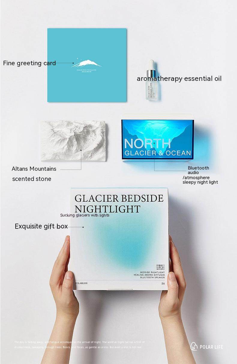 FrostAura™ Glacier Atmosphere Night Light - Soothing LED Mood Light for Bedroom, Nursery & Relaxation - Perfect for Kids, Adults & Home Decor