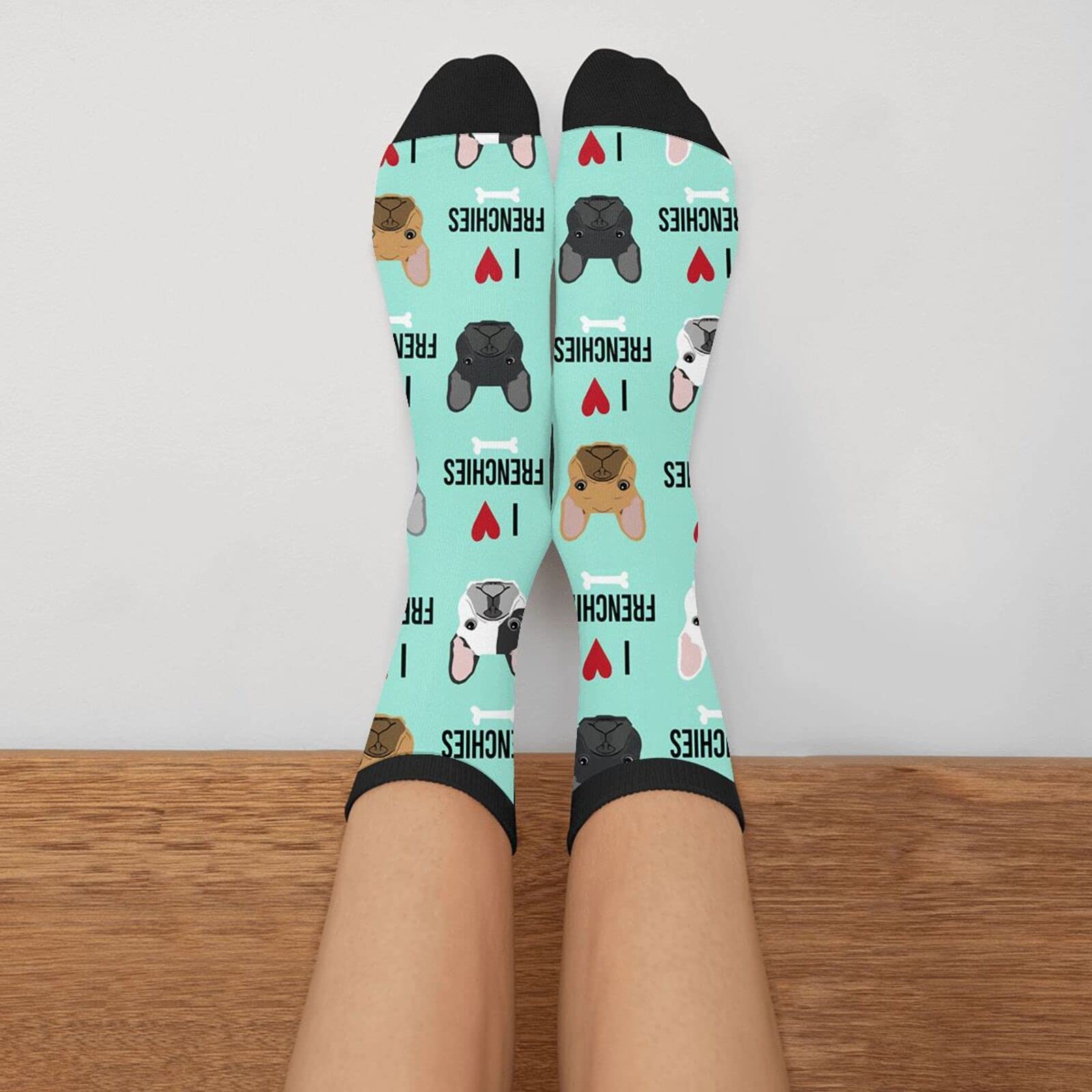 Funny Crazy Novelty Crew Tube Socks for Men & Women - Casual Athletic Sport Dress Socks - Perfect for Costume Parties, Gifts & Everyday Wear