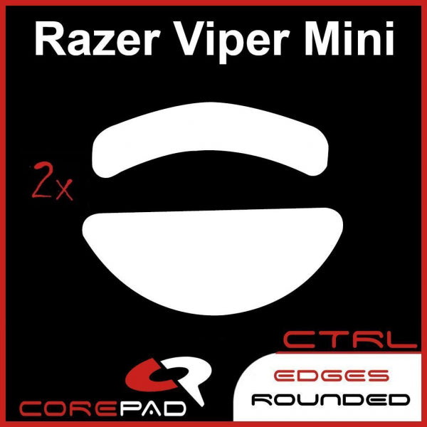 Corepad Skatez CTRL Mouse Feet for Razer Viper Mini - Ultra Smooth Gliding Replacement Feet - Perfect for Gaming, Esports & Precision Work