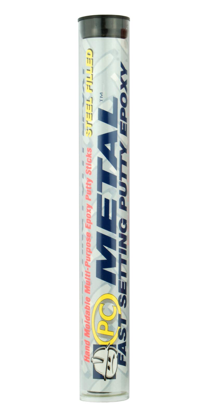 PC Products PC-Metal Epoxy Putty - 4 oz Gray Repair Stick (45555) for Metal, Wood & Plastic Fixes - Ideal for DIY, Auto & Household Repairs